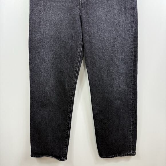 Levi’s Premium Ribcage Straight Ankle Charcoal Jeans Size 28 Buttonfly High Rise - Picture 3 of 12